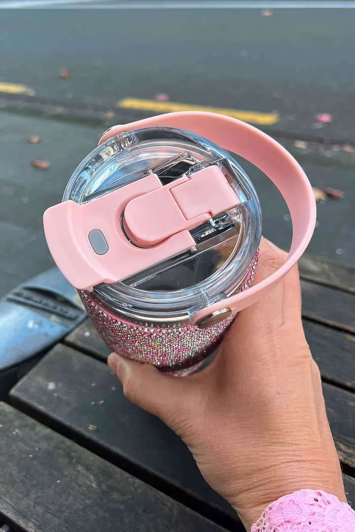 Drink Bottle 900ml With Handle Pink 4