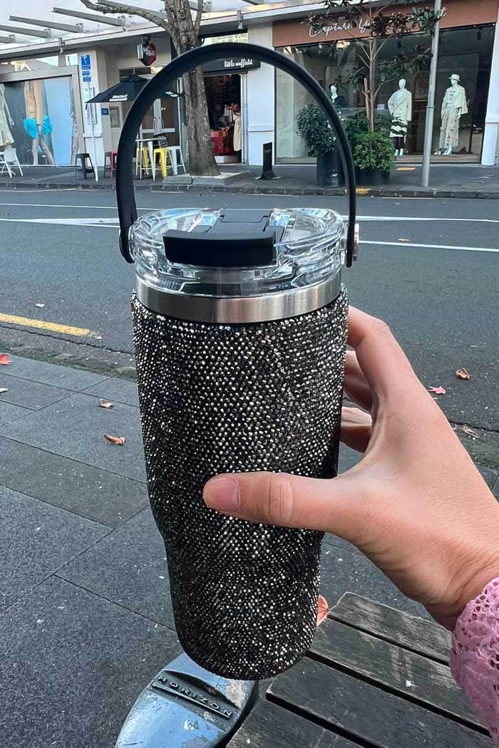 Drink Bottle 900ml With Handle Black 2