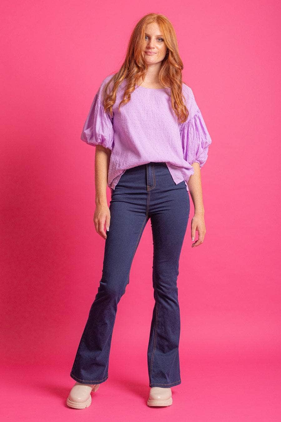 Puff Sleeve Blouse Lilac