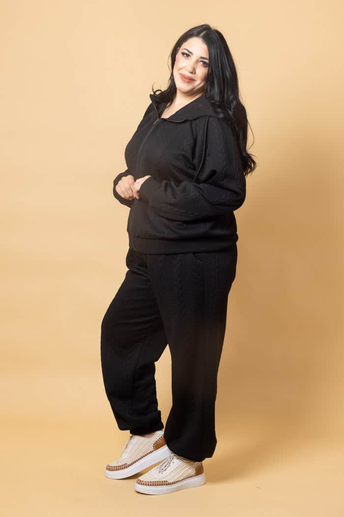 Adalee Pant Embossed Black 5