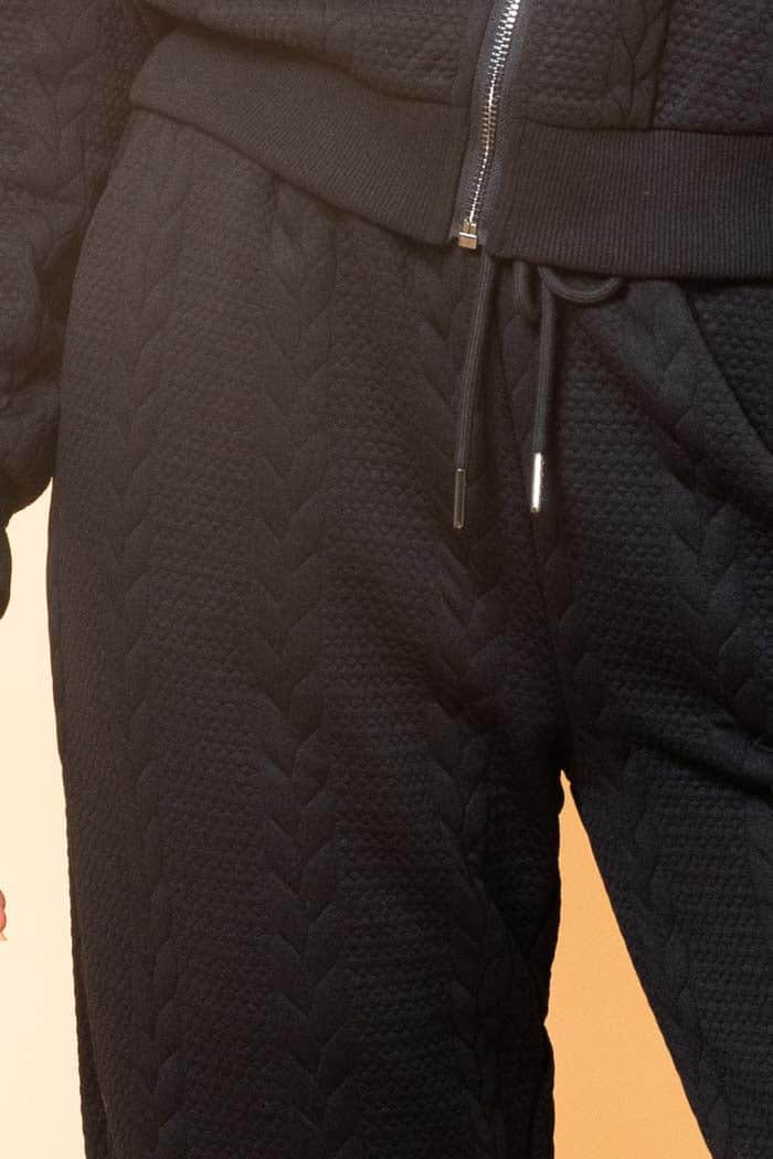 Adalee Pant Embossed Black 7