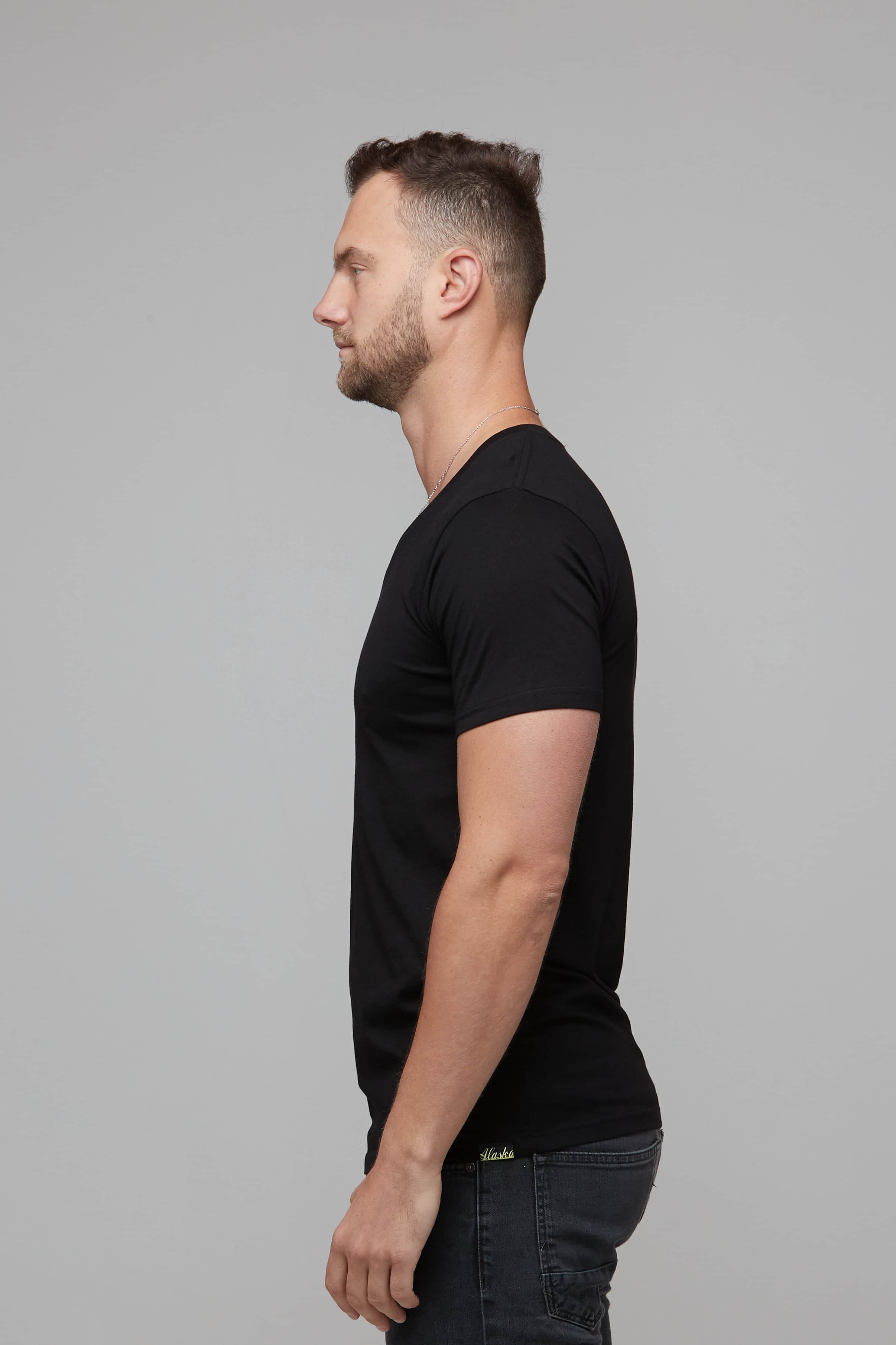 Erik V-Neck Tee Black 4