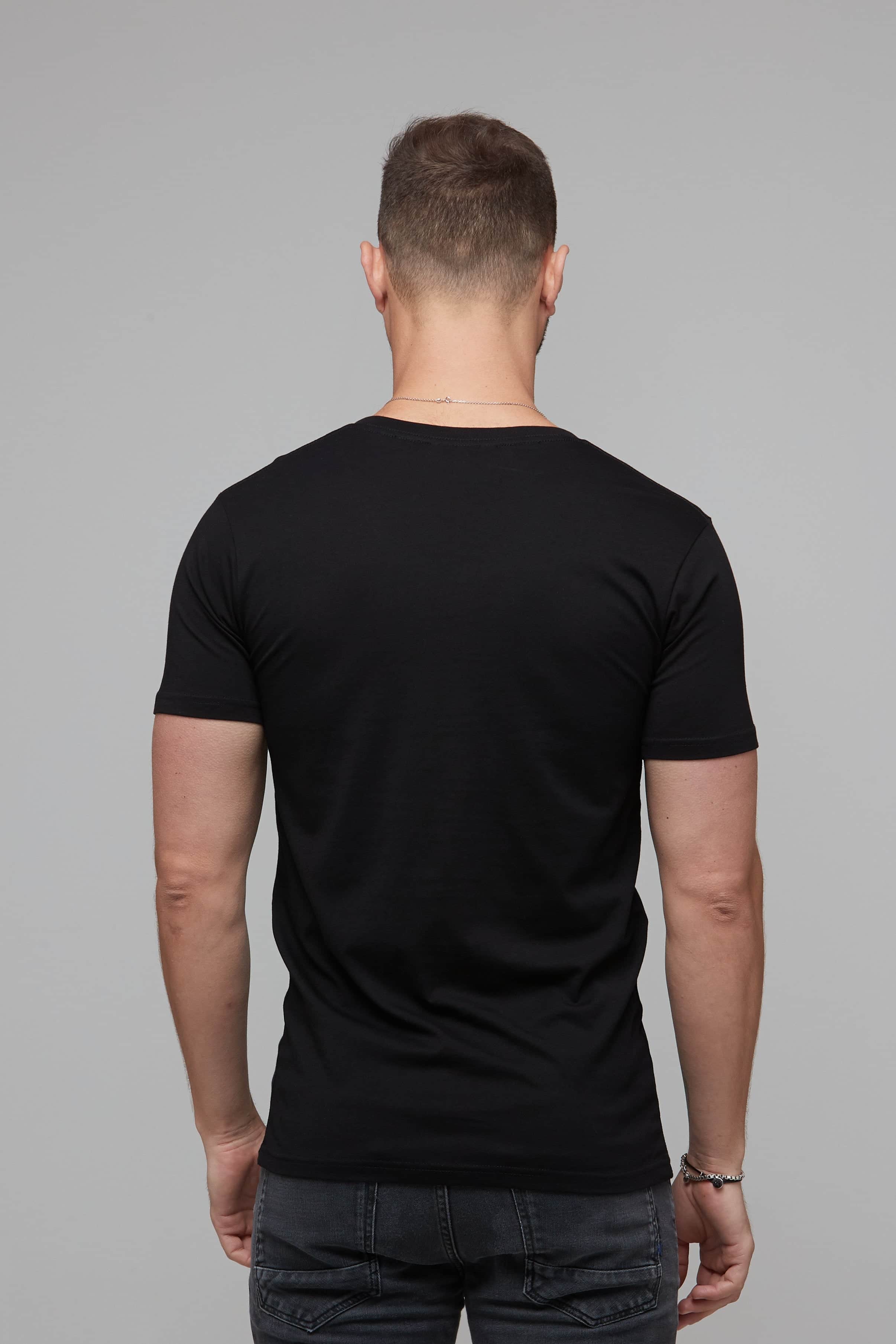 Erik V-Neck Tee Black 5