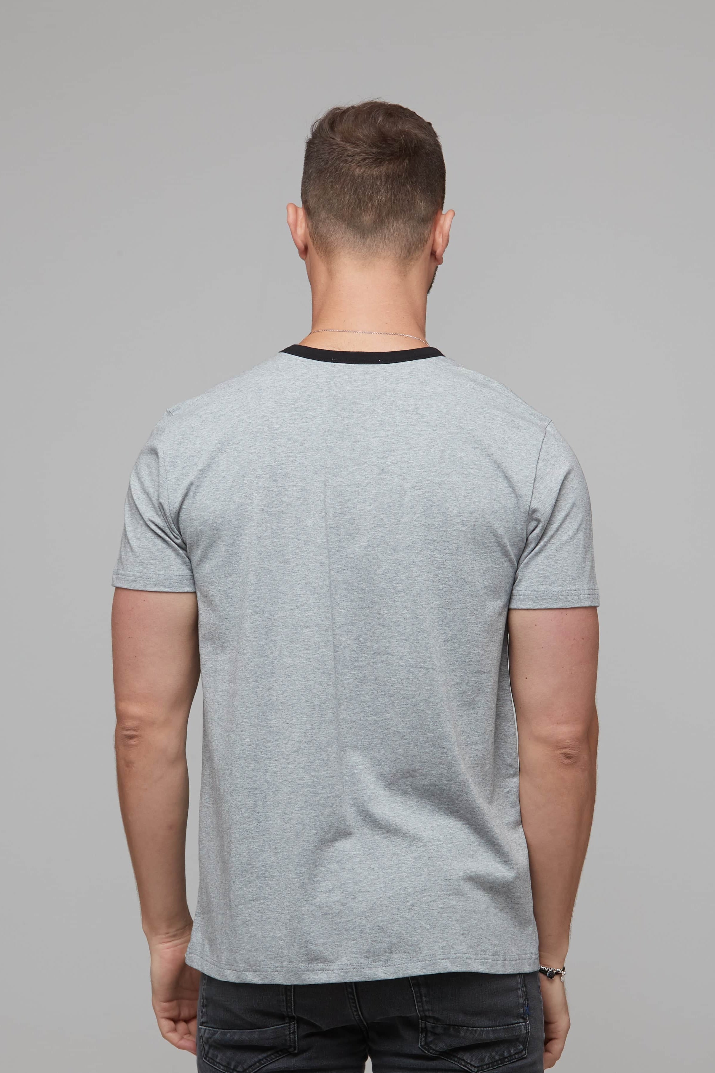 Wyatt Tee Grey Marle/Black 5