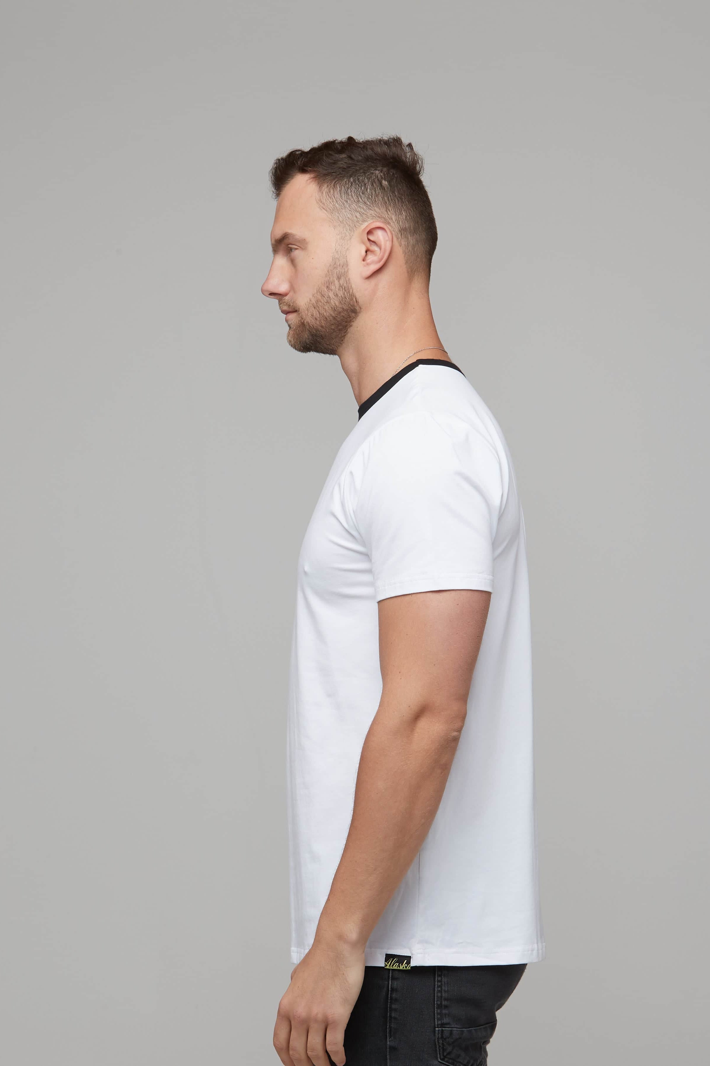 Wyatt Tee White/Black 4