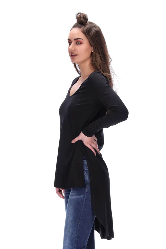 Alexis Long Sleeve Top Black 3
