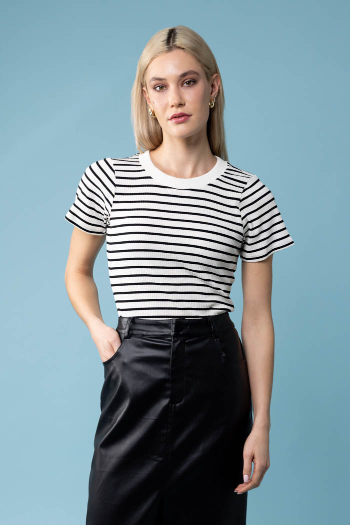 black & white t-shirt