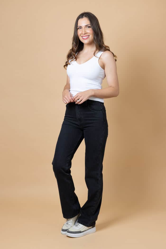 Aspen Black Straight Jean 2