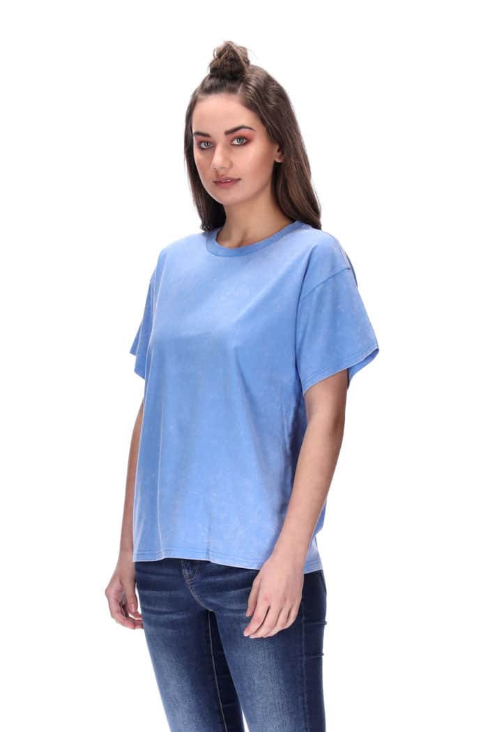 Avril Tee Acid Wash Blue 3