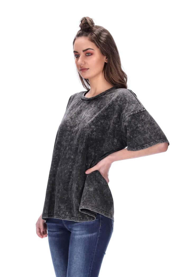 Avril Tee Acid Wash Black 3