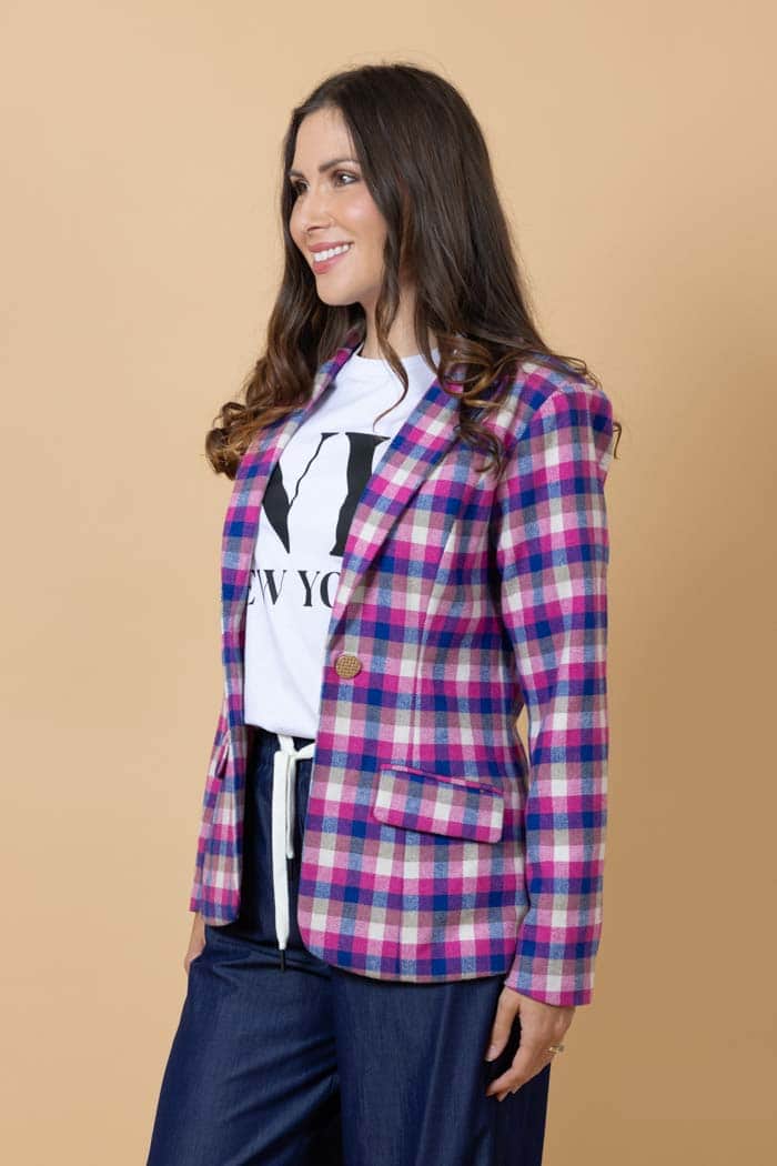 Azini Checkered Blazer 3