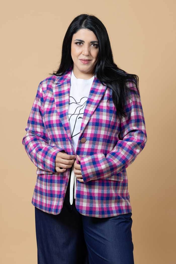 Azini Checkered Blazer 2