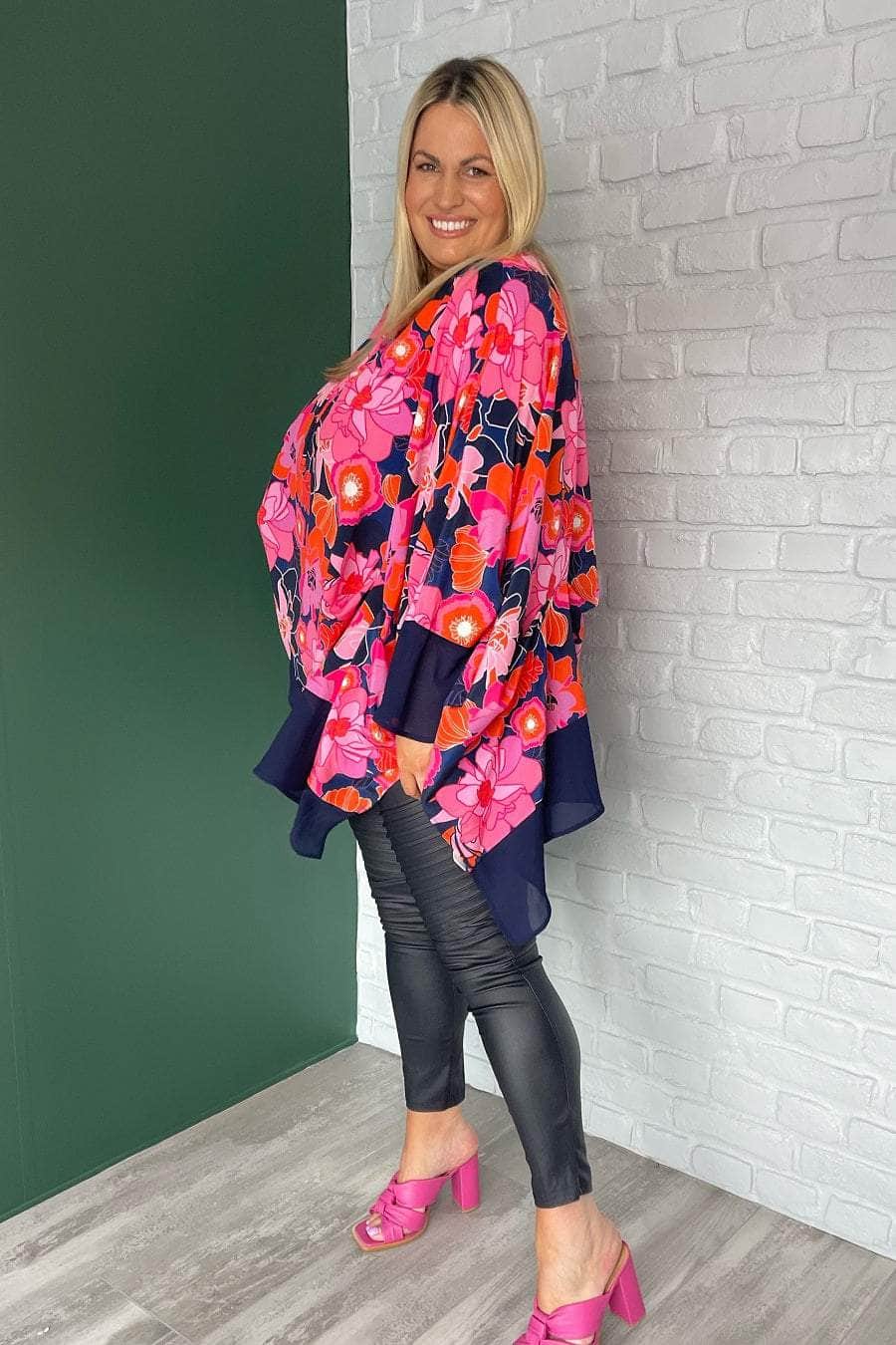 plus size navy pants