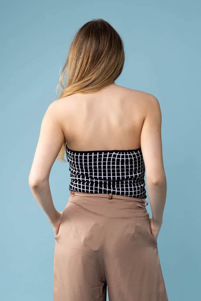 Bea Knit Bodice Black and White 3