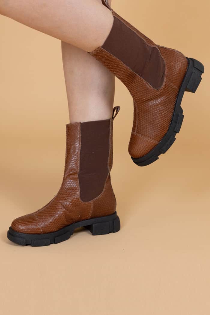 brown chelsea boots