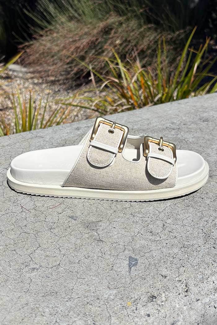 Billini Tenzin Sandal Cream Linen 2