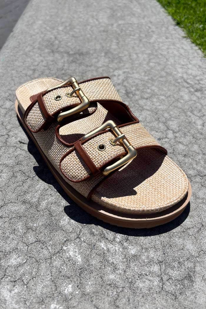 Billini Tenzin Sandal Natural Raffia