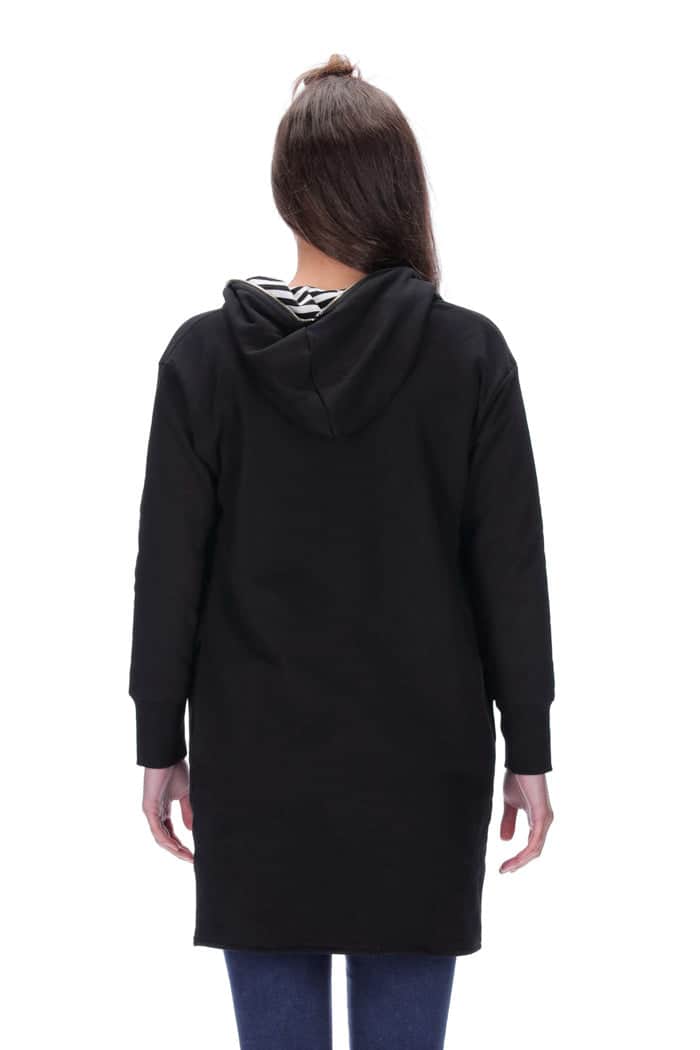 Britta Reversible Sweater Black/Stripe 4