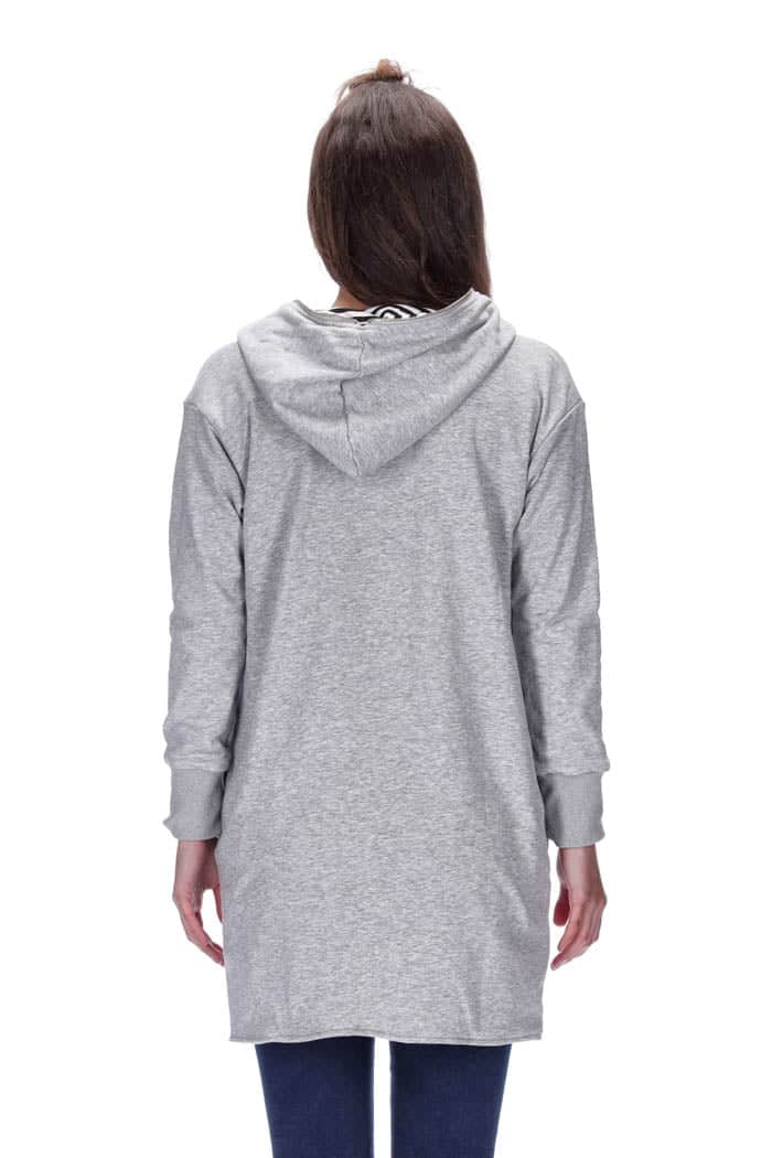 Britta Reversible Sweater Grey/Black Stripe 4
