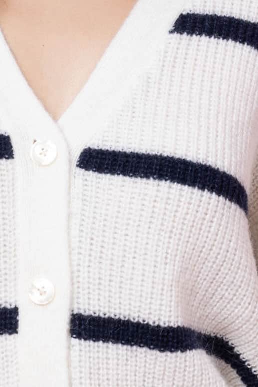 Tara Knit Cardigan Navy Stripe 4