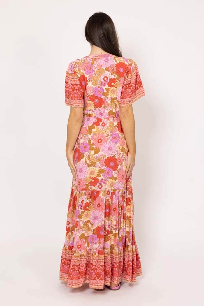 Sophie Maxi Dress Boho Pink 3