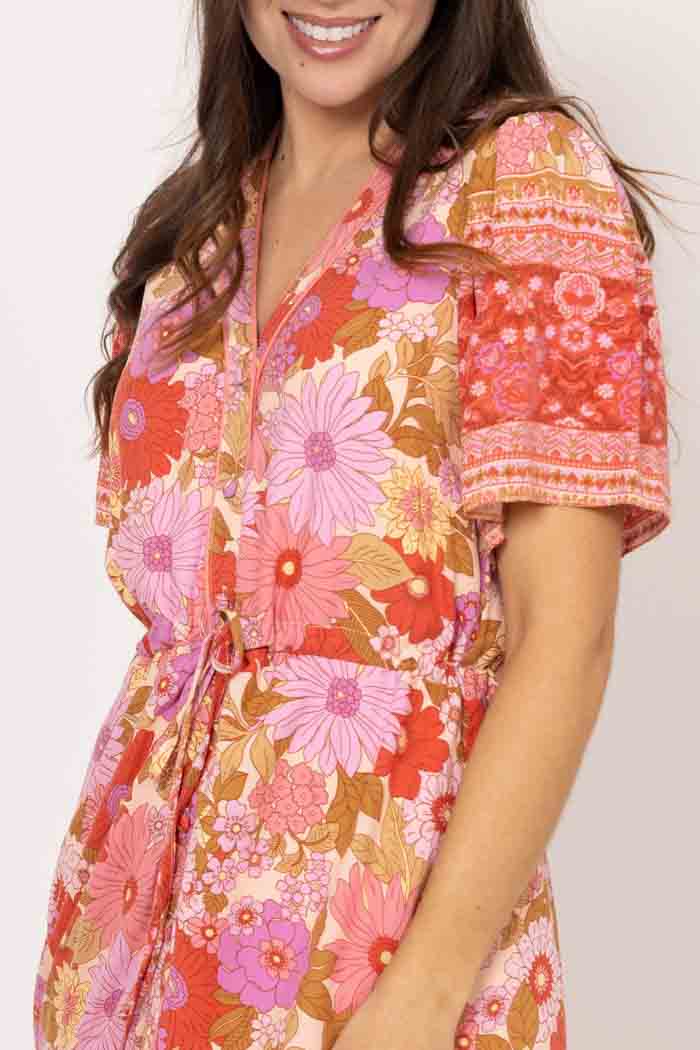 Sophie Maxi Dress Boho Pink 4