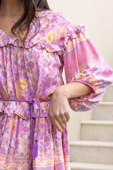 Lexi Mini Dress Pink Boho 5