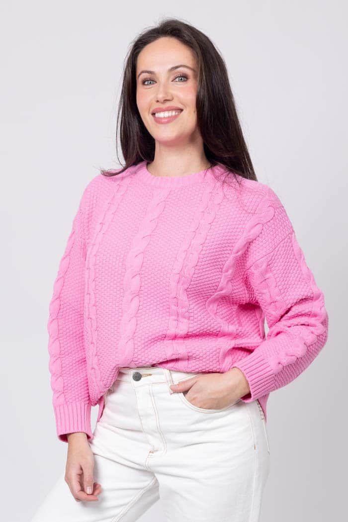 Florence Knit Jumper Pink 2