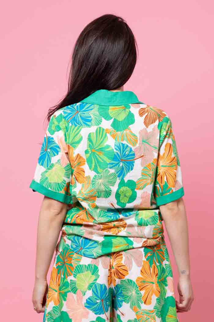 Penny Shirt Green Floral 3