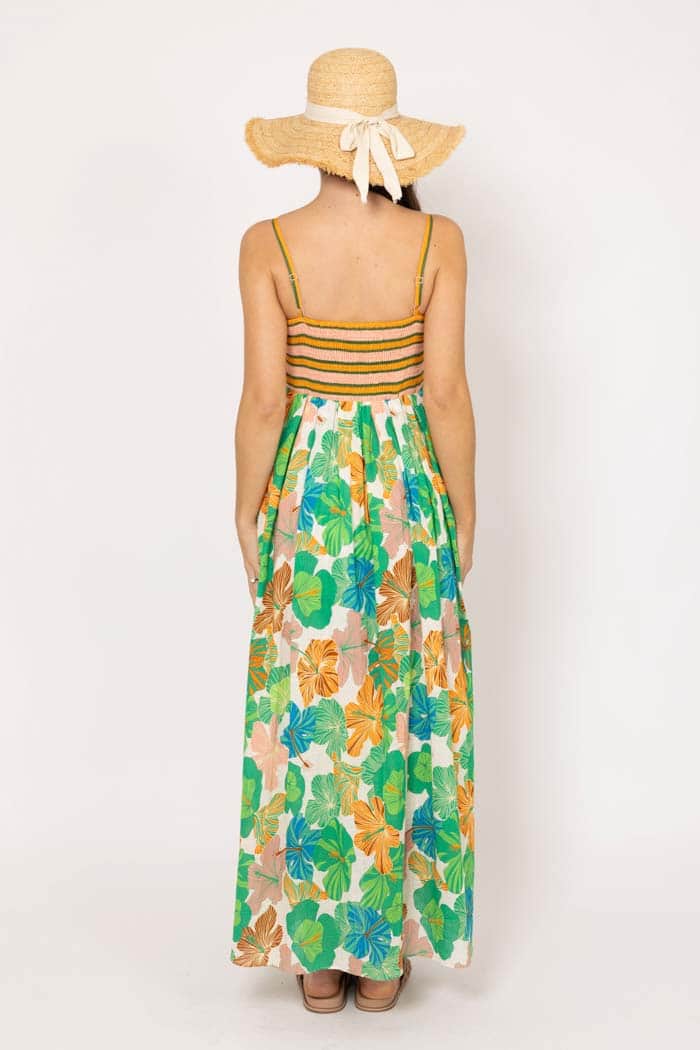 Darcia Maxi Dress Green Floral 3