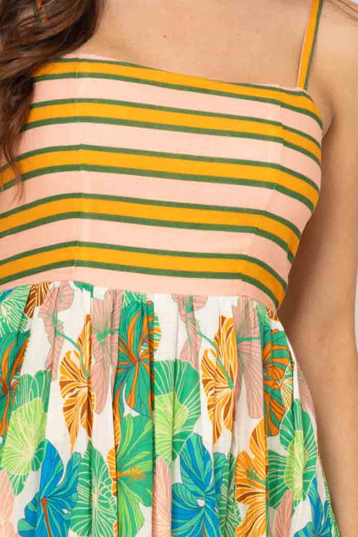 Darcia Maxi Dress Green Floral 4