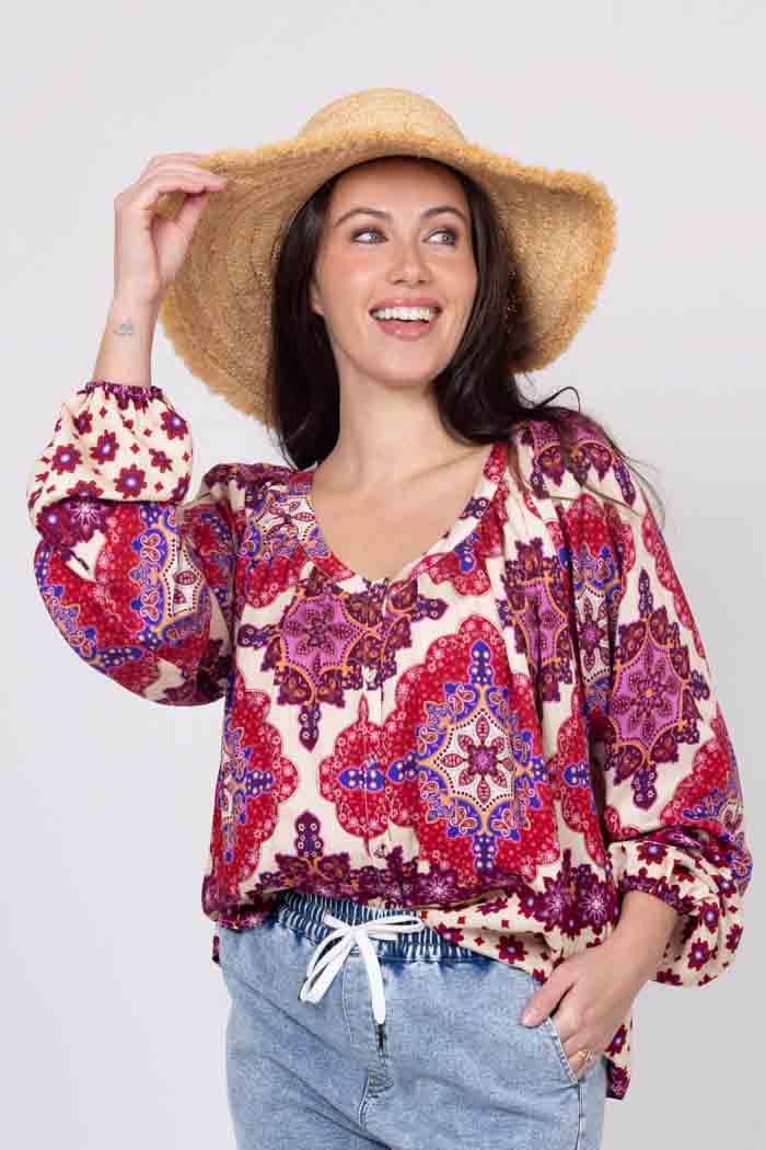 Abigail Top Paisley