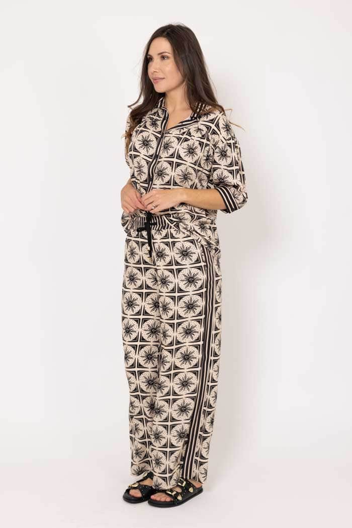 Ashley Pant Black Beige 2