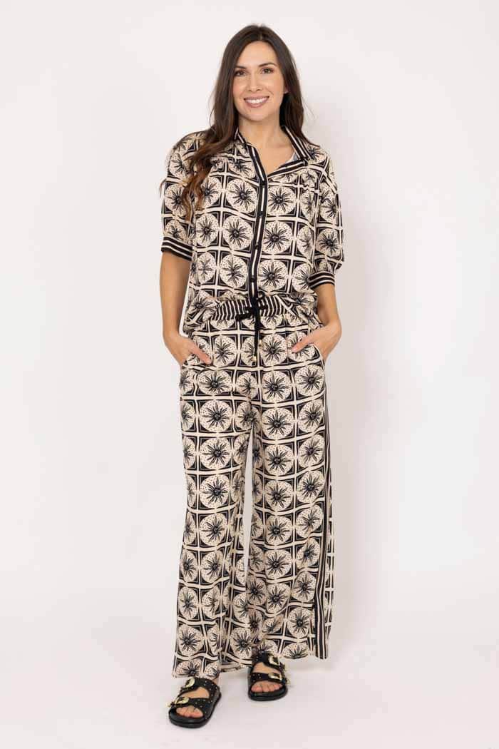 Ashley Pant Black Beige