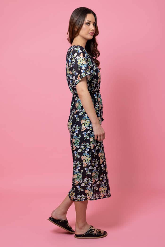 Nala Dress Black Floral 2
