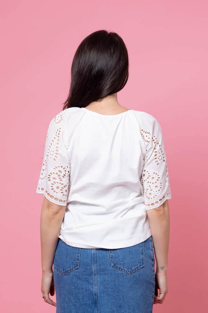 Amari Embroidered T-Shirt White 3