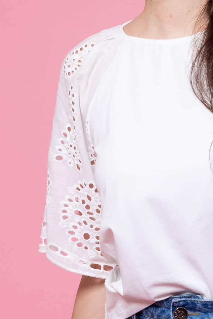 Amari Embroidered T-Shirt White 4
