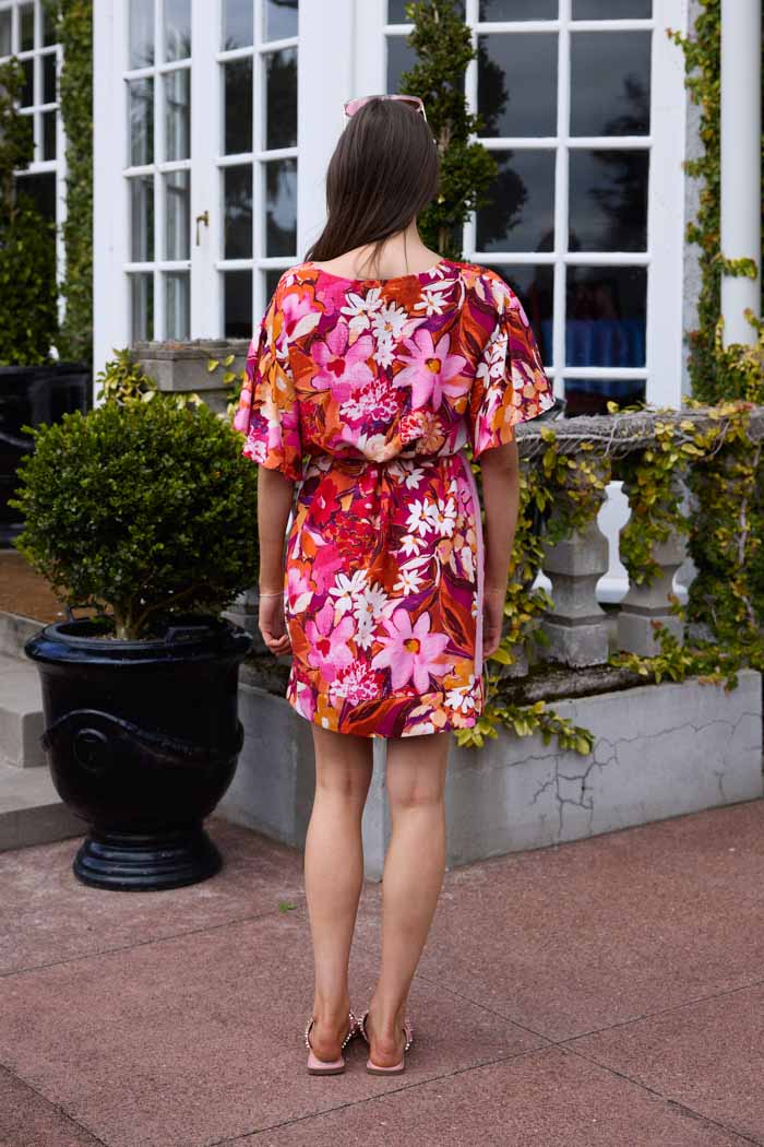 Zuri Dress Orange Floral 3