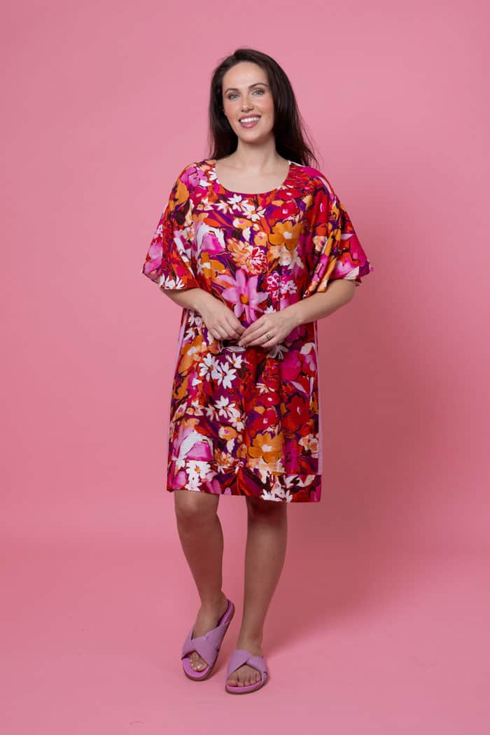 Zuri Dress Orange Floral 4