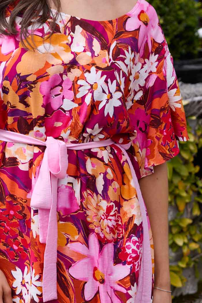 Zuri Dress Orange Floral 5