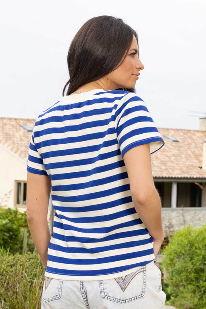 Dolce Stripe T-Shirt Blue 3