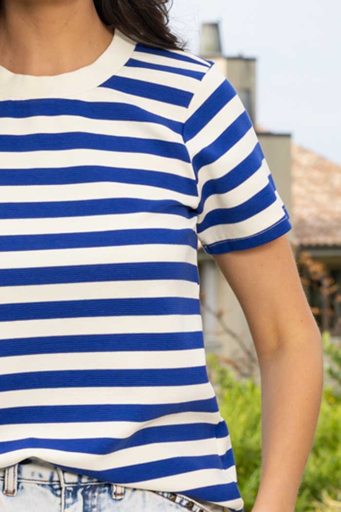 Dolce Stripe T-Shirt Blue 4