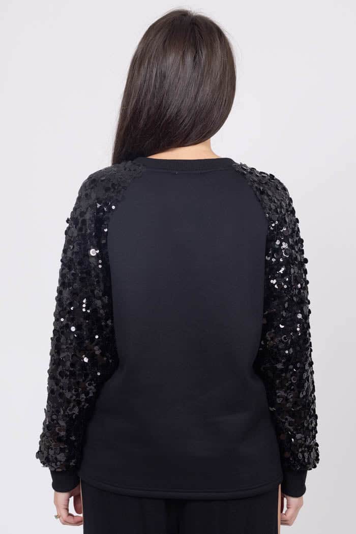 Coco Sequin Sweater Black 4