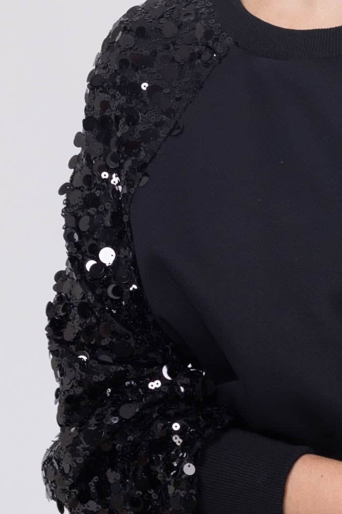 Coco Sequin Sweater Black 7