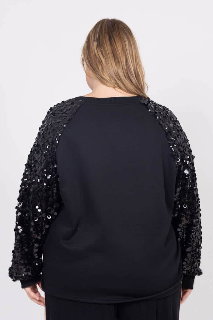 Coco Sequin Sweater Black 6