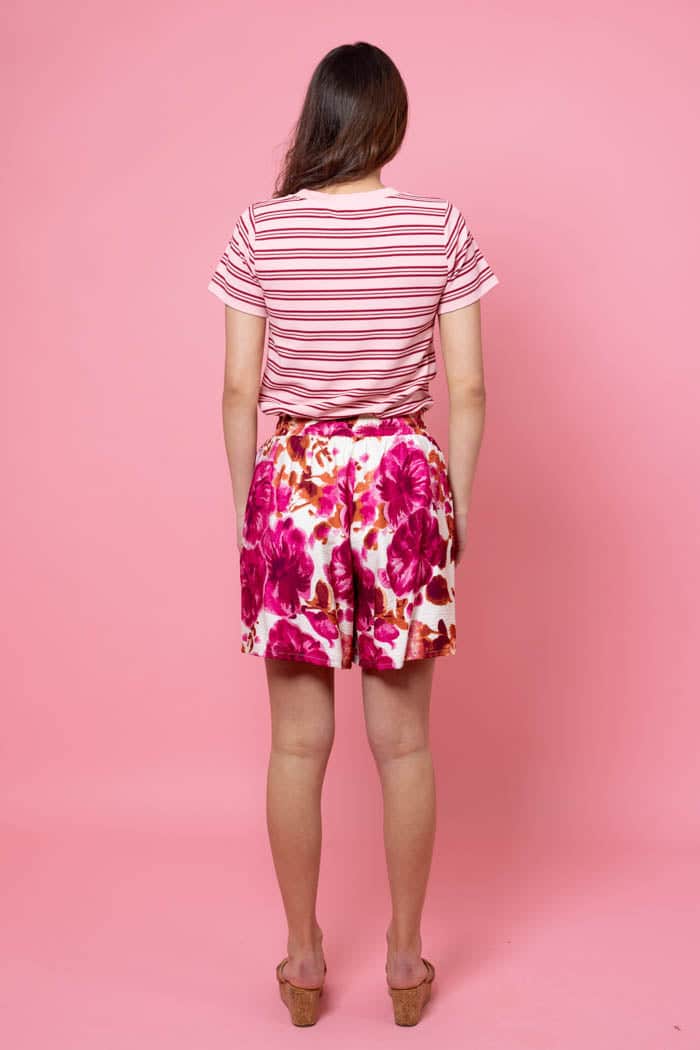 Paloma Short Pink Floral 3