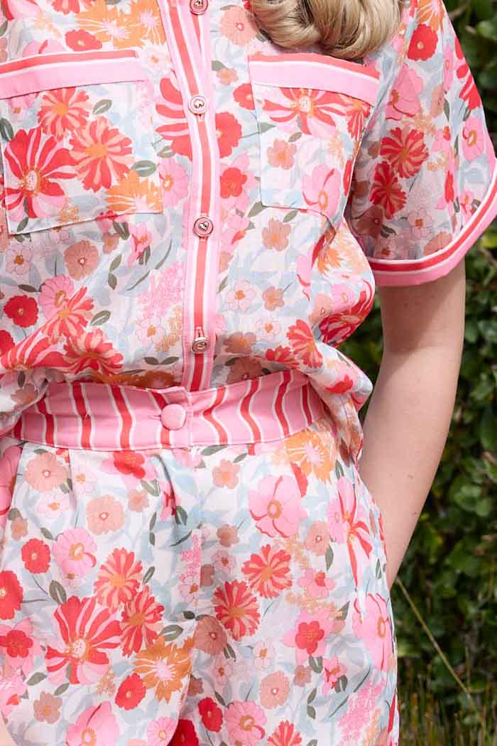 Claire Shirt Pink Floral 5