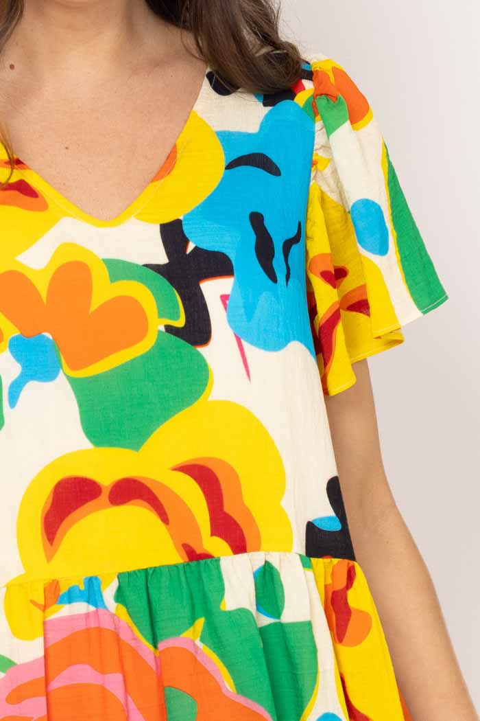 Fran Dress Bright Floral 4