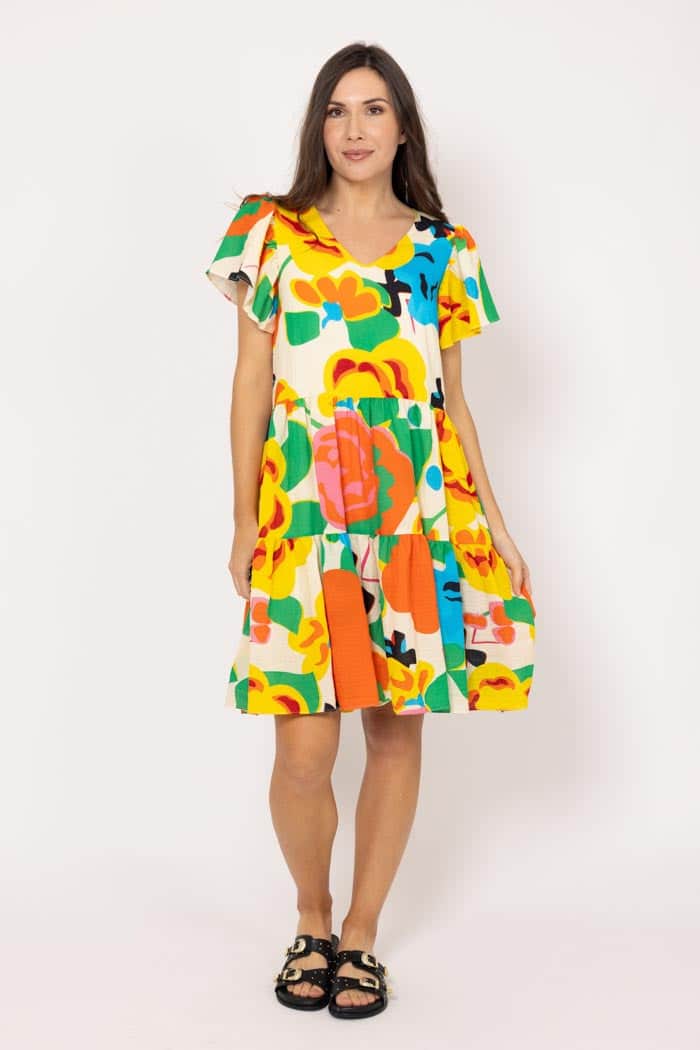 Fran Dress Bright Floral