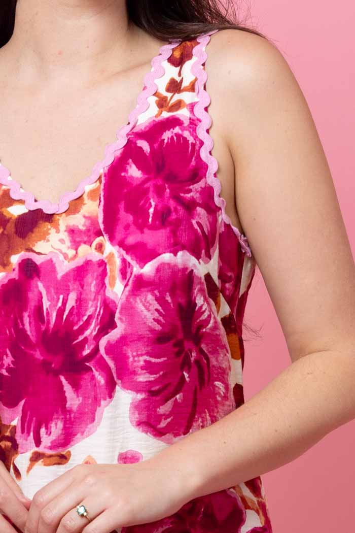 Pam Dress Pink Floral 3